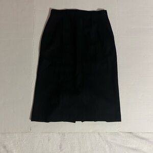 Black Midi Pencil Skirt for Work